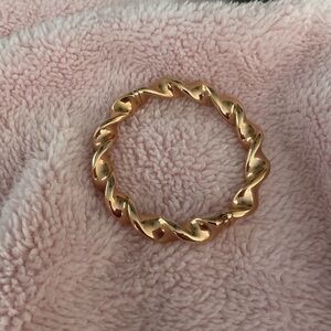 Elegant Bronze Twisted Bangle Bracelet